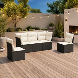 Durable 5 Piece Garden Sofa Set for Outdoor Spaces