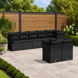 8 Piece Garden Sofa Set for Outdoor Comfort