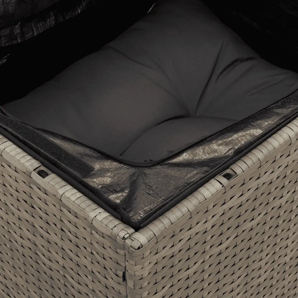 13-Piece Grey Poly Rattan Garden Sofa Set