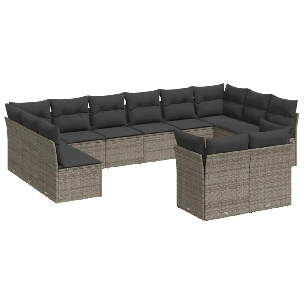 12 Piece Outdoor Garden Sofa Set in Grey
