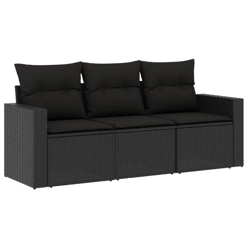 3 Piece Modular Garden Sofa Set with Storage