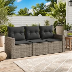 Durable 3 Piece Outdoor Garden Sofa Set with Storage
