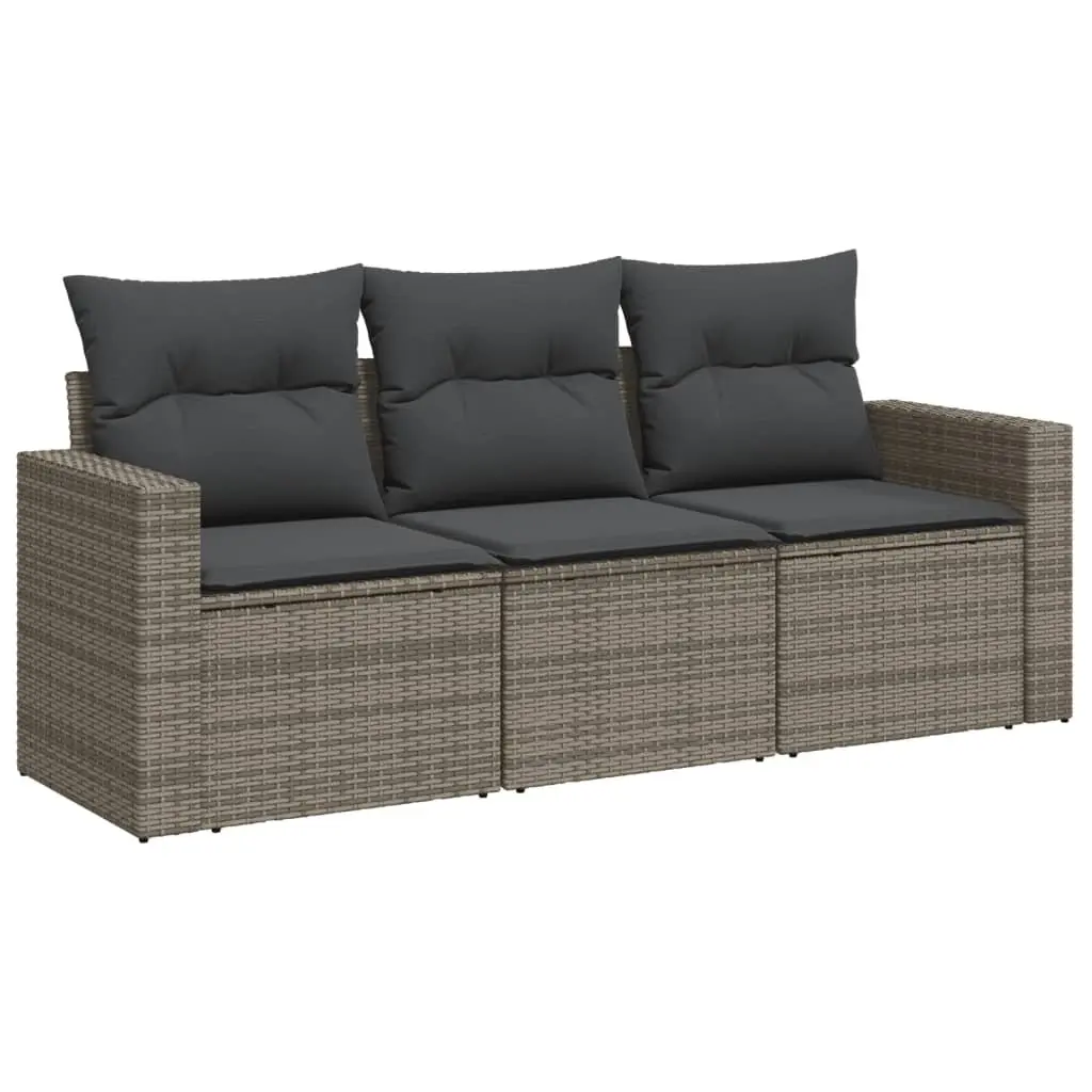 3 Piece Outdoor Garden Sofa Set with Storage