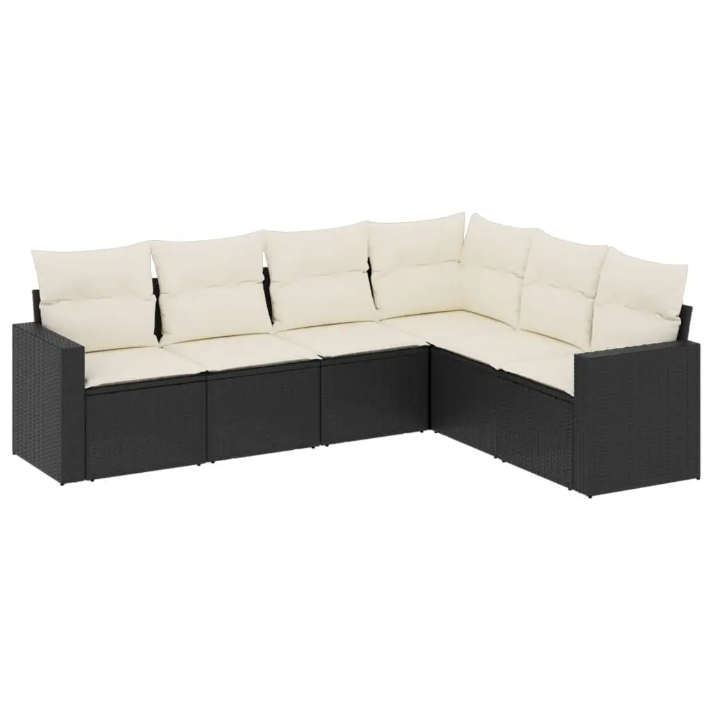 6 Piece Modular Outdoor Sofa Set with Storage