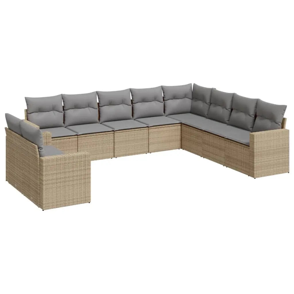 10-Piece Modular Outdoor Sectional Sofa Set