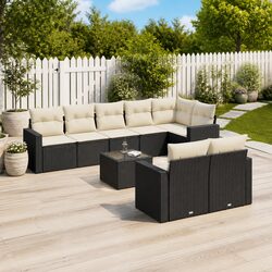 Quality Outdoor 9-Piece Garden Sofa Set with Storage