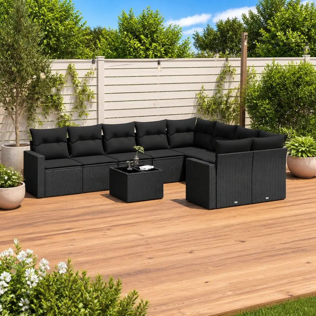 10 Piece Outdoor Sectional Sofa Set