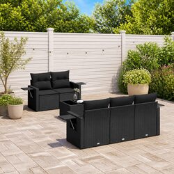 Durable 6 Piece Garden Sofa Set for Outdoor Spaces