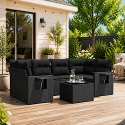 Premium 7 Piece Outdoor Sofa Set with Cushions