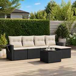 Premium Modular Garden Sofa Set 6 Piece Outdoor Furniture