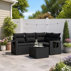 Durable 5 Piece Garden Sofa Set for Outdoor Relaxation