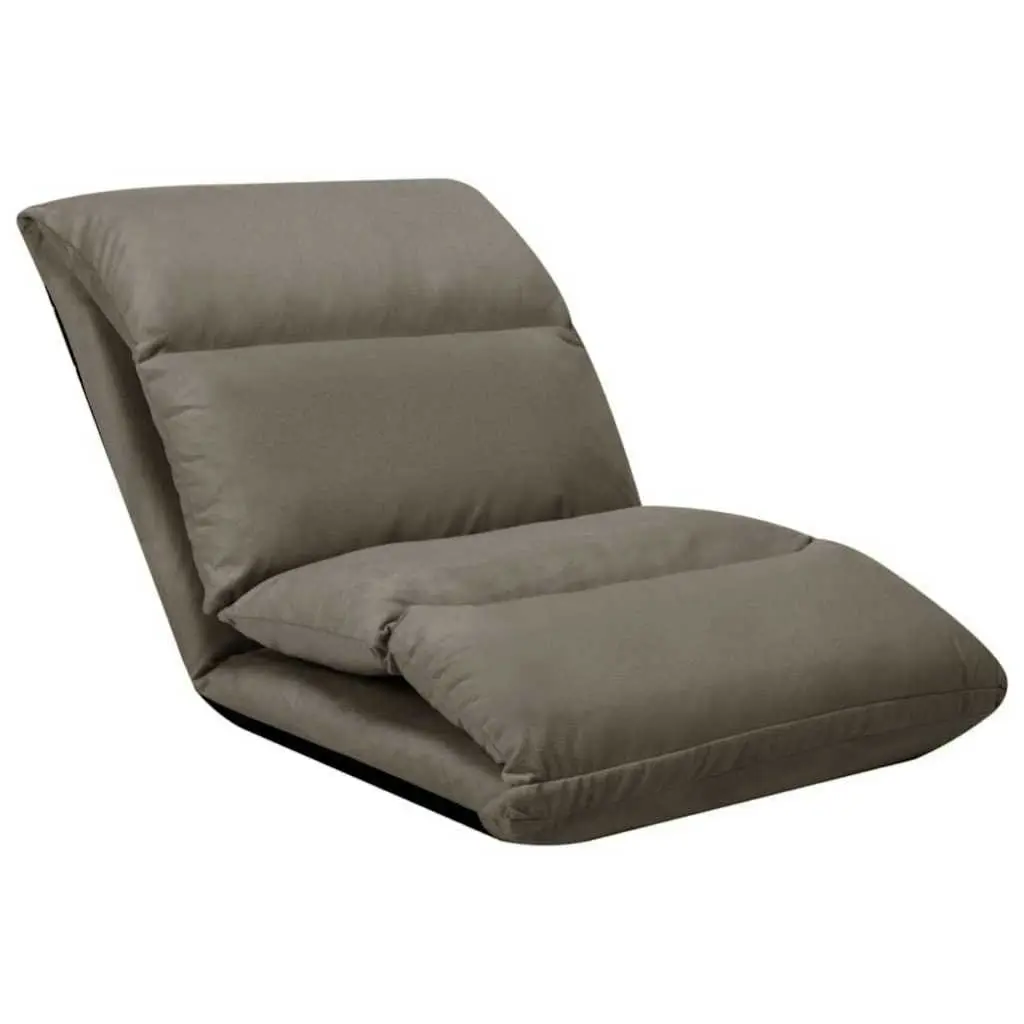 Adjustable Compact Microfibre Folding Floor Chair