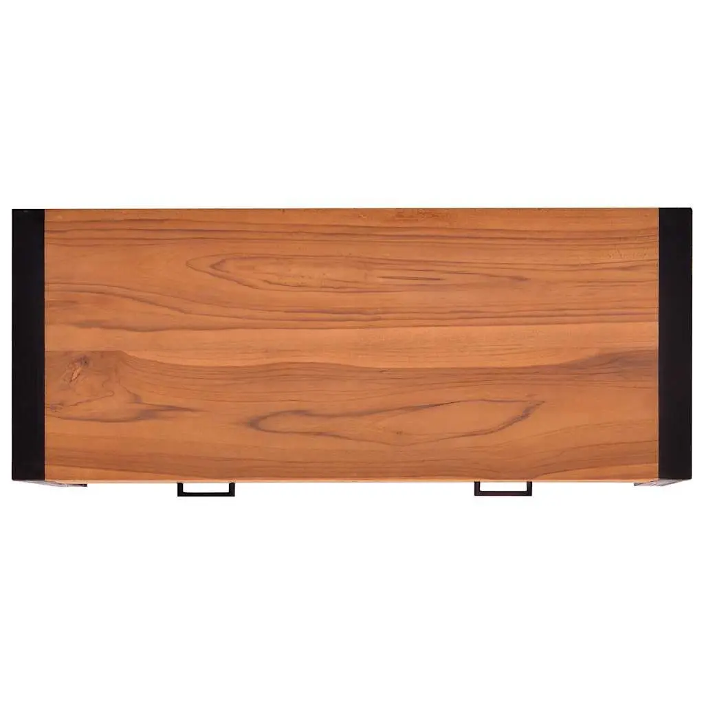Desk with 2 Drawers 100x40x75 cm Brown Wooden Office Table Storage Furniture