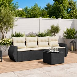 Sturdy 5 Piece Garden Sofa Set for Outdoor Relaxation