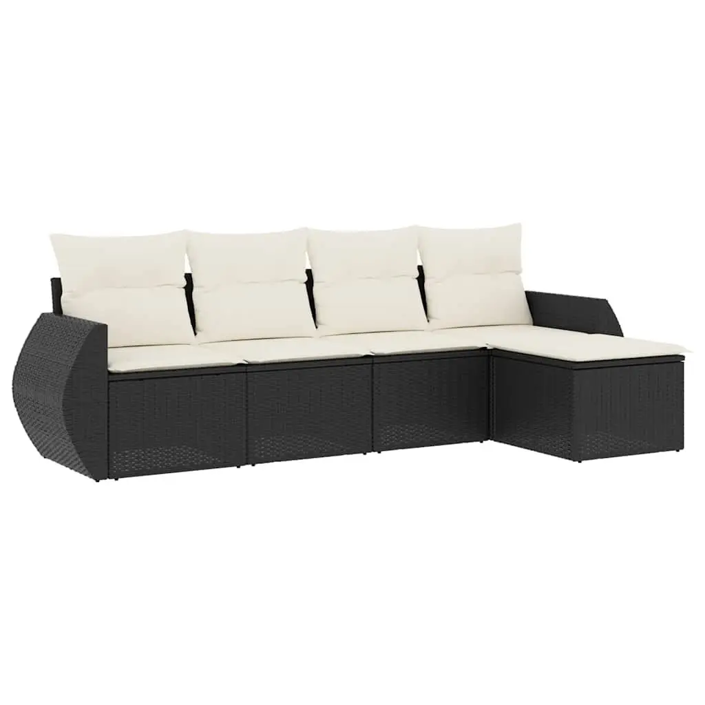 5 Piece Outdoor Garden Sofa Set with Storage
