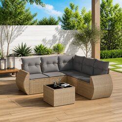 Durable 6-Piece Garden Sofa Set for Outdoor Spaces