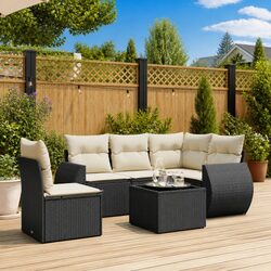 Durable 6-Piece Garden Sofa Set for Outdoor Comfort