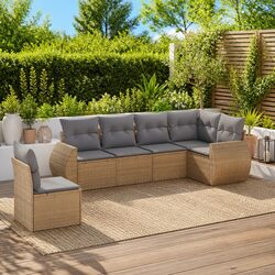 Premium 6 Piece Garden Sofa Set for Outdoor Spaces