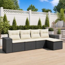 Stylish 5-Piece Outdoor Garden Sofa Set with Cushions