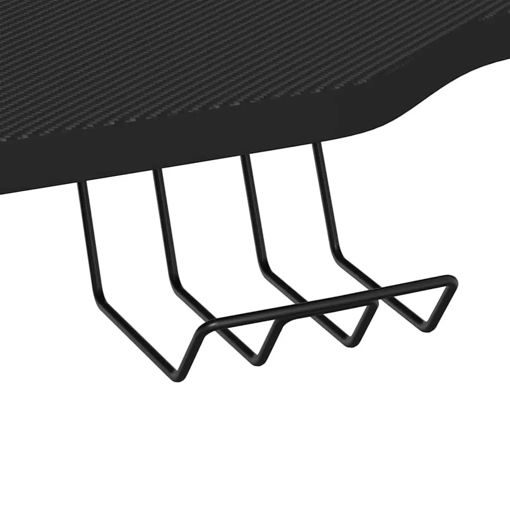 Black Gaming Desk with K Shape Legs
