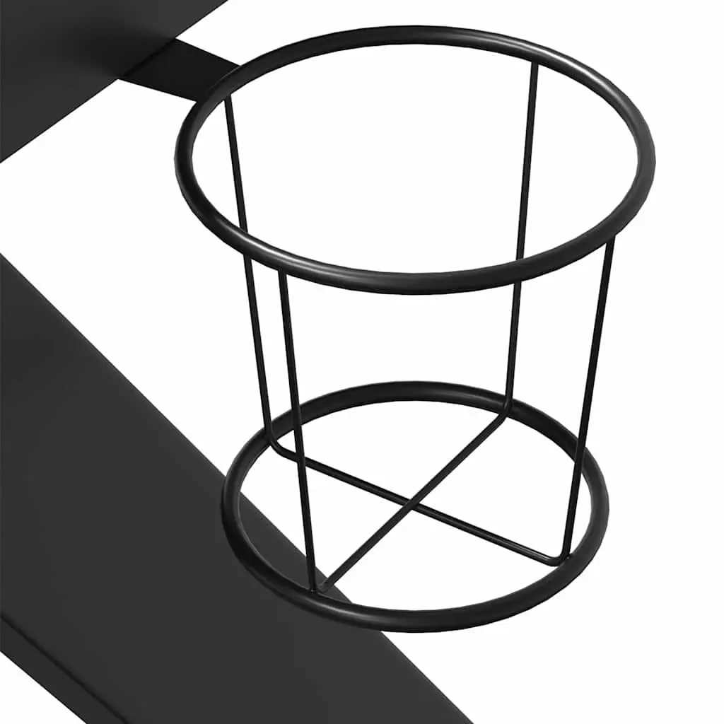 Black Gaming Desk with K Shape Legs