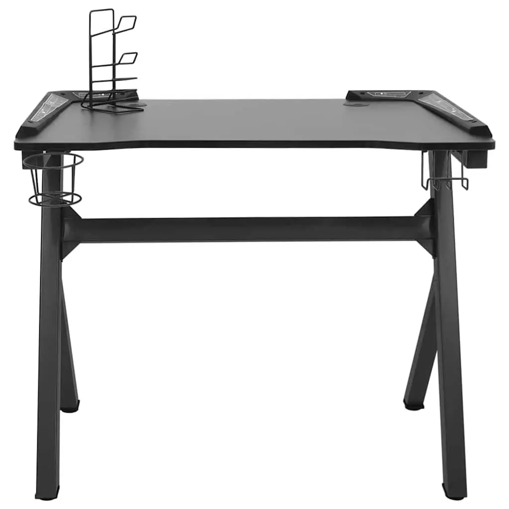 Y Shape Gaming Desk with LED RGB Lighting