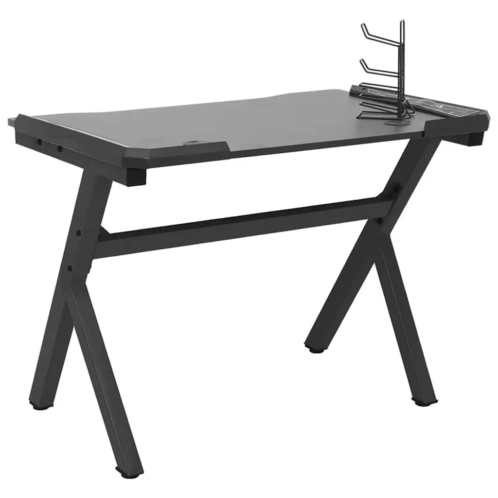 Y Shape Gaming Desk with LED RGB Lighting