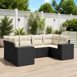 Durable 6 Piece Garden Sofa Set for Outdoor Use
