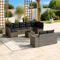 Durable 10-Piece Garden Sofa Set for Outdoor Comfort