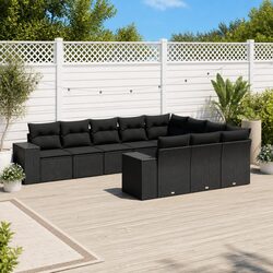 High-Quality 10 Piece Garden Sofa Set for Outdoors