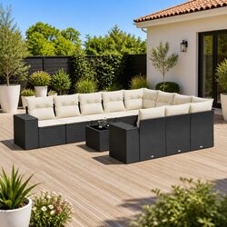 Stylish 11 Piece Garden Sofa Set for Outdoor Relaxation