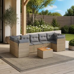 Sturdy 8-Piece Garden Sofa Set for Outdoor Spaces