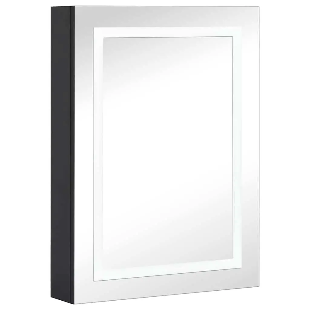 Anthracite Bathroom Vanity Mirror Cabinet with LED