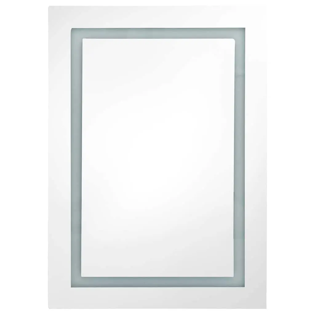 Anthracite Bathroom Vanity Mirror Cabinet with LED