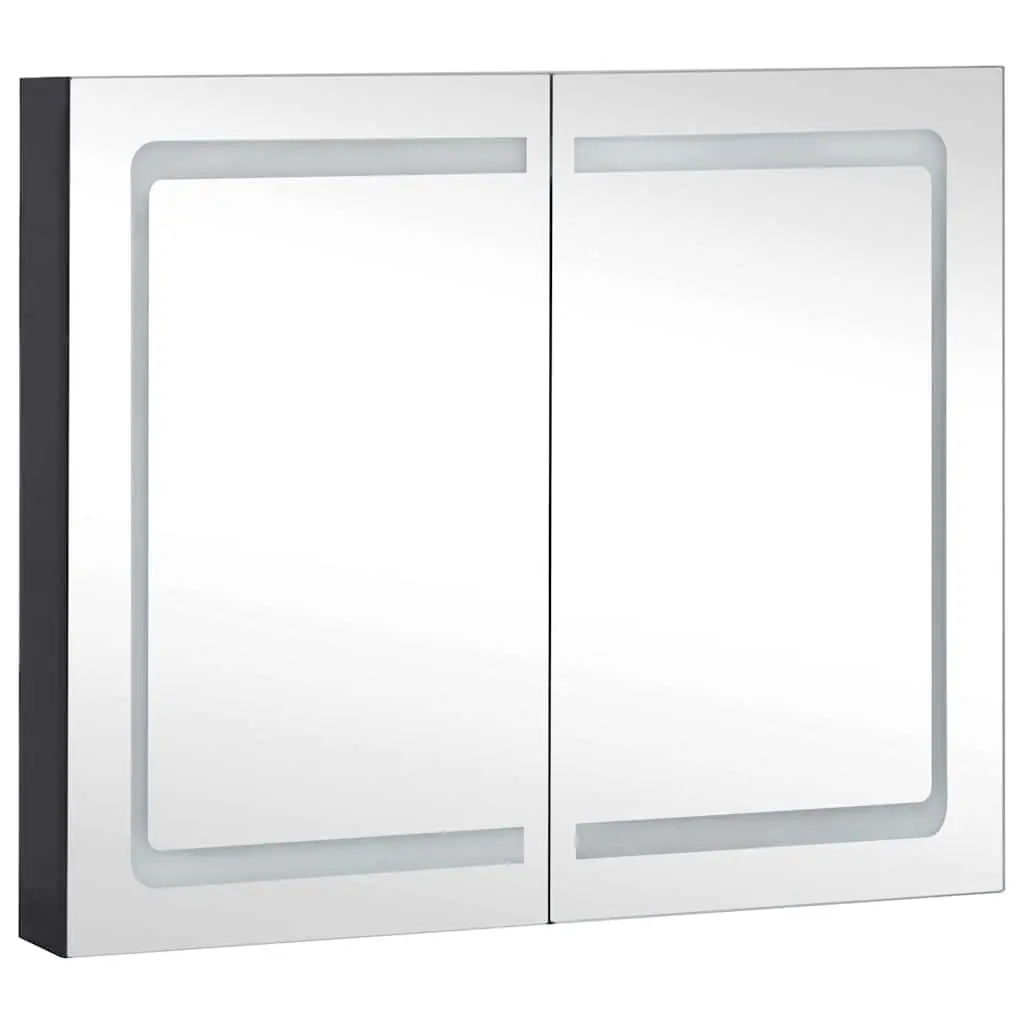 Bathroom Vanity Mirror Cabinet MDF 80x12.2x68cm Anthracite