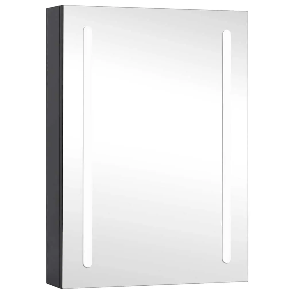 Anthracite Bathroom Vanity Mirror Cabinet 50x13x70cm