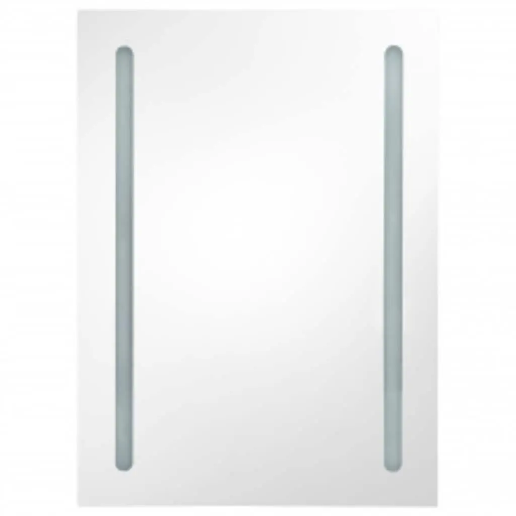 Anthracite Bathroom Vanity Mirror Cabinet 50x13x70cm