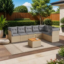 Durable 8-Piece Outdoor Modular Garden Sofa Set