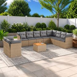 High-Quality 11 Piece Garden Sofa Set for Outdoor Use