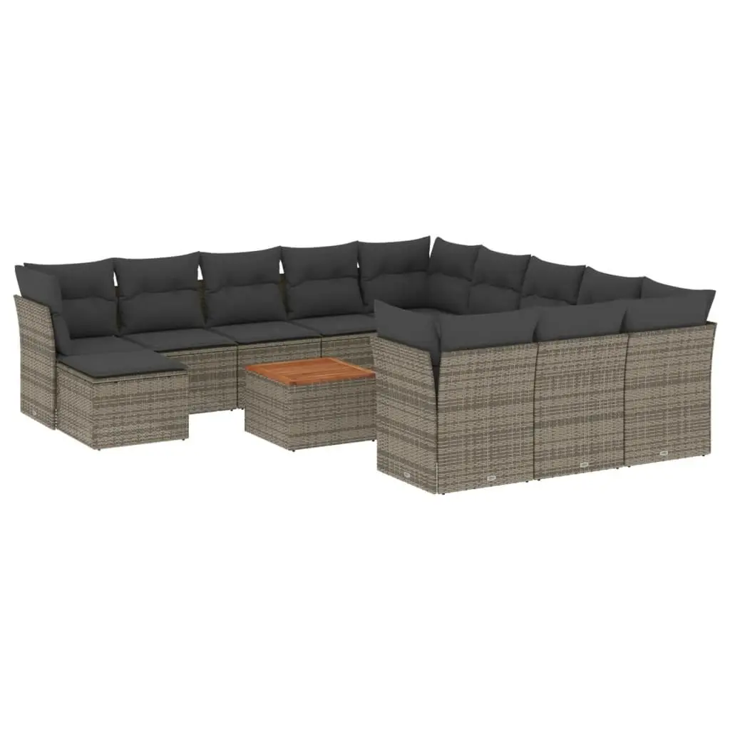 13 Piece Outdoor Garden Sofa Set in Grey