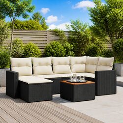 Premium 7 Piece Garden Sofa Set with Storage