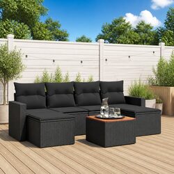 Premium 7 Piece Outdoor Garden Sofa Set with Cushions