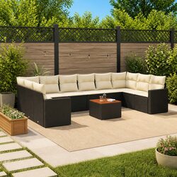 11-Piece Outdoor Garden Sofa Set with Durable Design