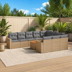 Premium 11 Piece Modular Outdoor Sofa Set with Storage