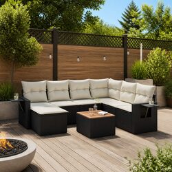 Sturdy 8 Piece Garden Sofa Set for Outdoor Spaces