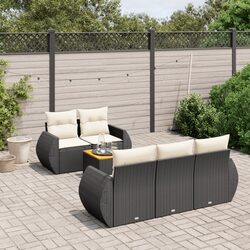 High-Quality 6-Piece Garden Sofa Set with Cushions