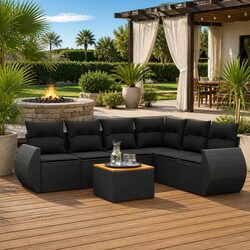 Durable 7-Piece Garden Sofa Set for Outdoor Spaces
