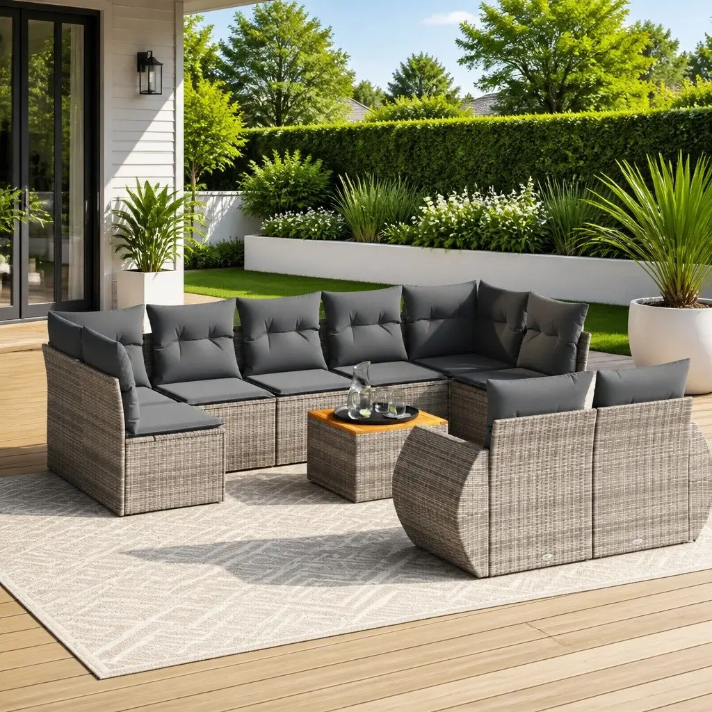 10-Piece Garden Sofa Set for Outdoors