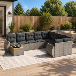 10 Piece Modular Garden Sofa Set for Outdoor Comfort