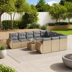Premium 11 Piece Rattan Modular Garden Sofa Set